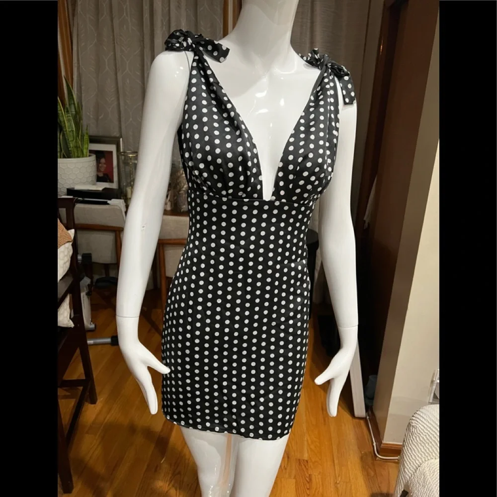 Brand New About Us Mini Polka Dot Dress . Size XS - Picture 1 of 6